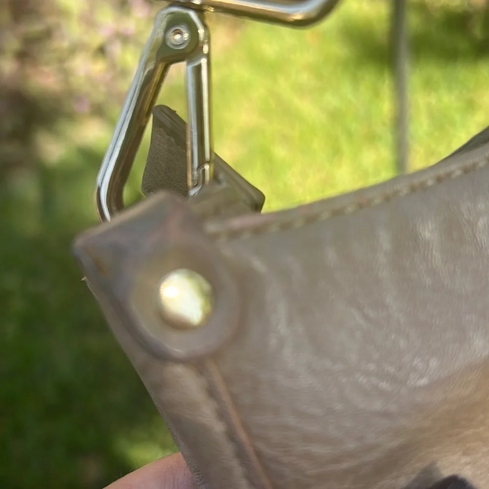 Vegan Leather Crossbody w/ Guitar Style Strap